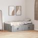 Maison Exclusive - Cadre de lit avec tiroirs Sonoma-Gris 70 x 190 cm Panneau de particules