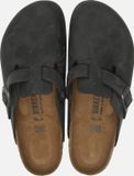 Birkenstock Boston Black narrow Fettleder Oiled Leather Heren Clogs - Zwart - Maat 43