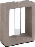 EMGA Vaas - Grijs, Transparant, Beton, Glas, Rechthoek, Modern