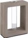 EMGA Vaas - Grijs, Transparant, Beton, Glas, Rechthoek, Modern