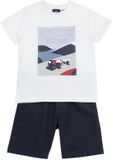 Chicco Set Lange Mouw Katoen Wit Mannen Casual 98