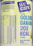 WeCare Meal Replacement Shake Golden Banana - 6 x 436 gr - Voordeelverpakking