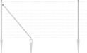 vidaXL Gelast Draadhek met Spikes 25 x 1,2 m Gegalvaniseerd staal Zilver