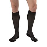 JOBST Gegradueerde compressiekousen voor sportliefhebbers, compressie 15-20 mmHg, uniseks design, koud zwart, maat L