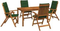 vidaXL 5-Piece Garden Dining Set Naturel Massief Acaciahout