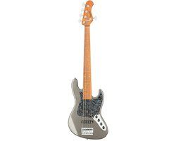 Sadowsky MetroExpress Hybrid P/J Bass Roasted Maple Solid Silver Metallic High Polish 5-snarige basgitaar