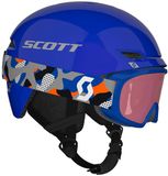 Scott Keeper 2 + Witty Kinder Skihelm + Skibril Set - Blauw/Grijs