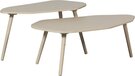WOOOD Davina Side Tables - MDF - Dust - 40x90x50
