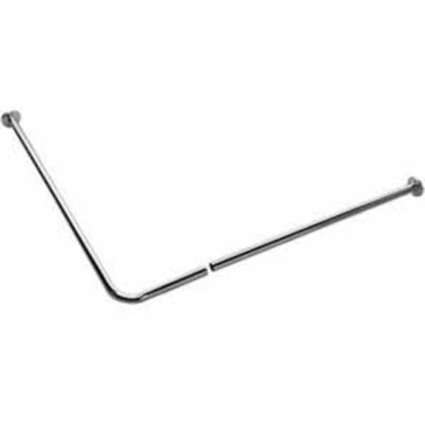 Nemo Gordijnbaar Lvorm 900 x 900 mm D25 mm messing verchroomd 129690