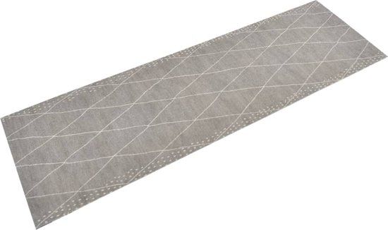 vidaXL Keukentapijt, wasbaar, ruitprint, 60 x 180 cm, fluweel