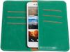 Best Cases Groen Pull-up Large Pu portemonnee wallet voor HTC 10