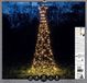 Anna's Collection Éclairage de mât de drapeau Arbre avec étoile sur mât avec base diamètre70X200 cm 236 LED éclairage de Noël classique