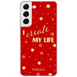 ERT GROUP mobiel telefoonhoesje voor Samsung S22 origineel en officieel erkend Babaco patroon Positive vibes 006 optimaal aangepast aan de vorm van de mobiele telefoon, hoesje is gemaakt van TPU
