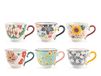 H&H Creamtea Set van 6 theekopjes uit New Bone China zonder schoteltje, 220 cc