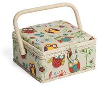 Hobby Gift Exclusieve kleine naaidoos - Uilen - 20 x 20 x 11 cm