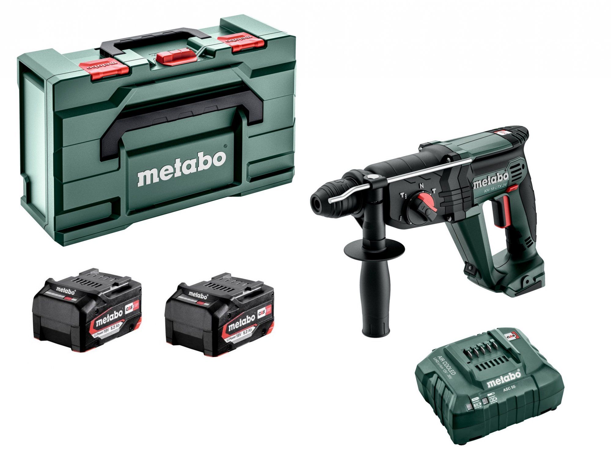 Metabo KH 18 LTX 24 - Combihamer - 18V - Li-ion - Set (2x5.2Ah) - In Metabox