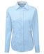Alexandra STC-NF84PB-26 dames shirt met lange mouwen, effen katoen, maat 26, lichtblauw