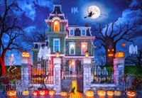 Bluebird Puzzle Puzzle La Maison d'Halloween - 1000 pièces de plaisir.