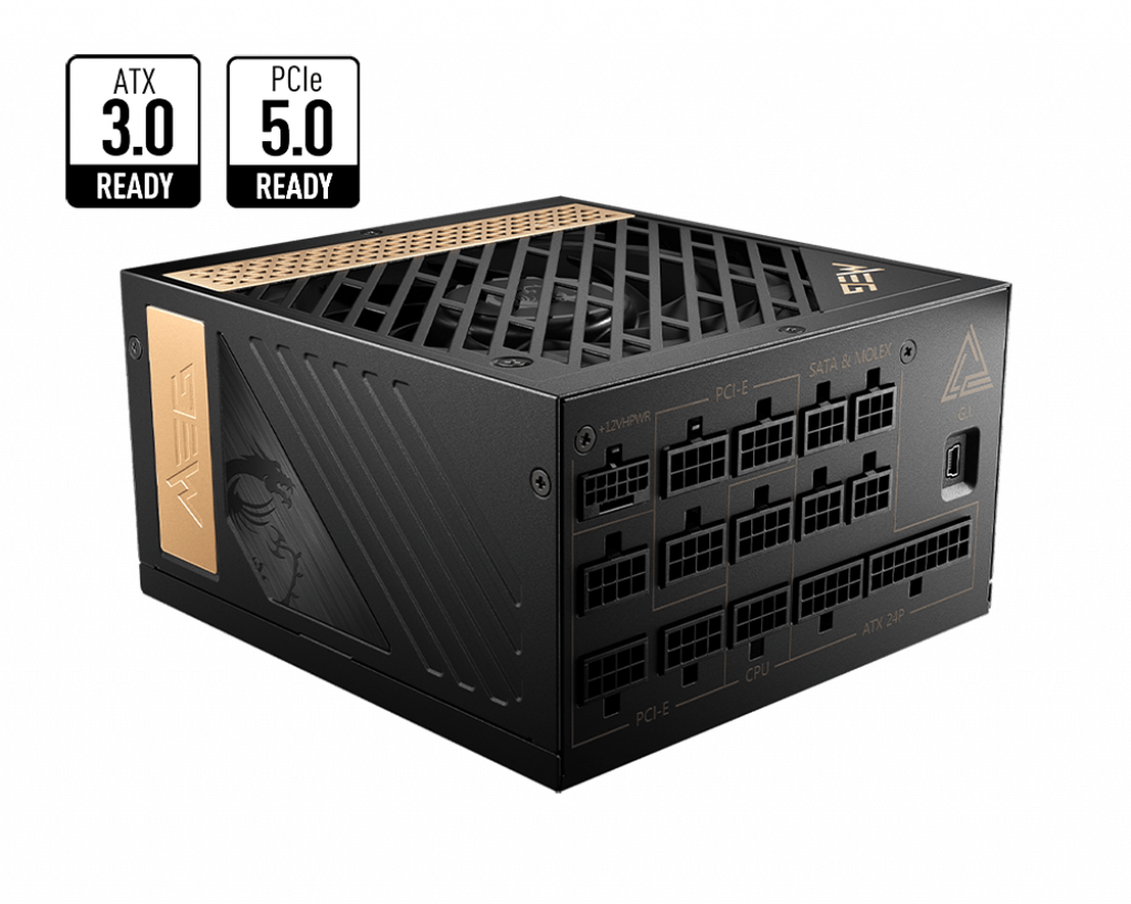 MSI MEG AI1300P PCIE5 - Voedingen - Zwart