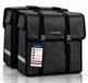 Morelia® Waterdichte Dubbele Fietstas - 48 Liter - Zwart - Achter - Tarpaulin - Elektrische Fiets, Stadsfiets, Transportfiets