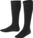 FALKE Comfort Wool lang eenkleurig wol kniekousen kinderen zwart - maat 19-22