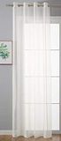 Ooggordijn transparant »Uni« gordijn H x B 145 x 140 cm crème Stores gordijn oogjes loodband sluiting woonkamer, 20332-cn
