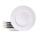 Tramontina Santorini porseleinen platte borden, rond, 28 cm, set van 6