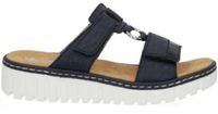 Rieker V1396-14 slippers Antistress klittenband donkerblauw maat 42