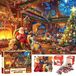 Adventskalender legpuzzel kerst - 70 x 50 cm - 1008 stukjes - 24 vakjes