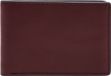 FOSSIL Housse pour carte en cuir Steven Front Pocket Wallet Bifold Aubergine Rouge