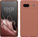 kwmobile telefoonhoesje geschikt voor Google Pixel 7a - Hoesje voor smartphone - In winter roze