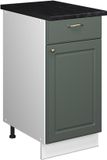 Vicco Fame-Line Spoelbak/Kookplaat Onderkast, Groen-Goud Landhuis/Wit, 40 cm