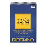 Fabriano Honsell 19100639 - Fabriano schetsblok 1264 met kopspiraal, 90 g/m², DIN A3, 120 vellen schetspapier in ivoorwit, zuurvrij, licht korrelig, voor alle droogtechnieken