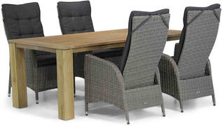 Garden Collections Lincoln/Brighton 200 cm dining tuinset 5-delig