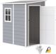 Outsunny Tuinhuis Aluminium en Kunststof Grijs