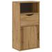 VidaXL Bijzetkast met lade ODDA, 40x24x79 cm, massief grenenhout