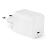 Amazon Basics 65W 1-poorts Nano GaN Wall USB C-oplader, PD voor laptops, tablets, telefoons, zonder PPS, wit