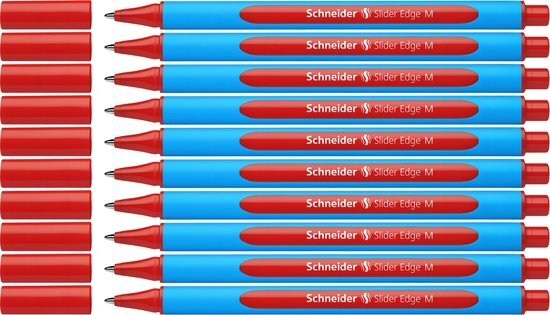 Schneider balpen - Slider Edge - M - rood - 10 stuks - S-152102-10