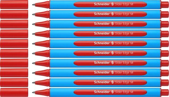 Schneider Slider Edge M balpen - Rood - 10 stuks