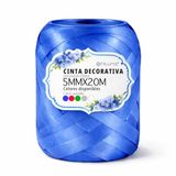 OFITURIA Satijnen lint, blauw, 5 mm x 20 m