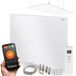 BRAND Ensemble de panneaux de chauffage infrarouges CRONOS Graphene PRO CGP-300TWP, couleur blanche, avec support de plafond