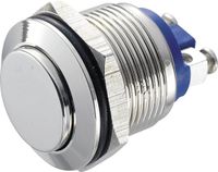 SELECT GOLD TRU COMPONENTS Vandalismebestendige druktoets 48 V/DC 2 A 1x uit/(aan) Moment IP65 Vernikkeld Kunststof 1 stuk(s)