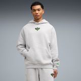 PUMA Sportsweatshirt 'Melo Alwayz On 1' lichtgrijs / groen / zwart