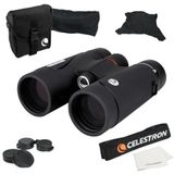 Celestron 71407 TrailSeeker ED 10 x 42 Roof Prism Binocular, Fully Multi-Coated Lens, BaK-4 Prism Glass - Black