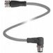 Pepperl+Fuchs 198715 Connecteur pour capteurs/actionneurs M12 mâle, coudé, femelle, droit 30.00 m Nombre de pôles: 4 1 pc(s)
