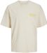 JACK&JONES JORMERCADO TEE SS CREW NECK TG LN STYD Buttercream XL