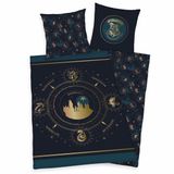 HERDING Harry Potter Beddengoedset Katoen 160x210 cm + 65x100 cm Goud, Marineblauw