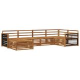 vidaXL - Buiten - bank - set - 6 - st - Naturel