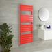 Lustro Radiateur sèche-serviettes design plat – Rouge (Siamese Red) – 150 cm x 45 cm