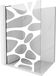 Mexen Kioto L paroi de douche Walk-in 120 x 200, blanc ondulé, noir - 800-120-103-70-97